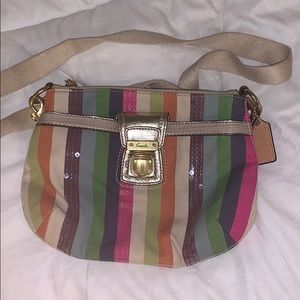 Multicolor coach bag